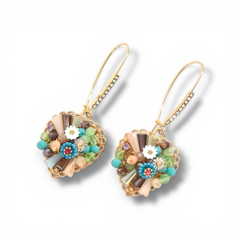 Closet Clear Out Sale Final Price! Bohemian Spring/ Summer Floral Earings